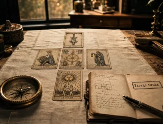 Tirage croix gratuit avec 5 cartes de tarot pour décider