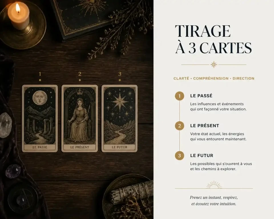 Tirage à trois cartes de tarot persan gratuit pour une consultation en ligne