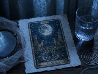 La lune tarot signification amour, intuition et non-dits