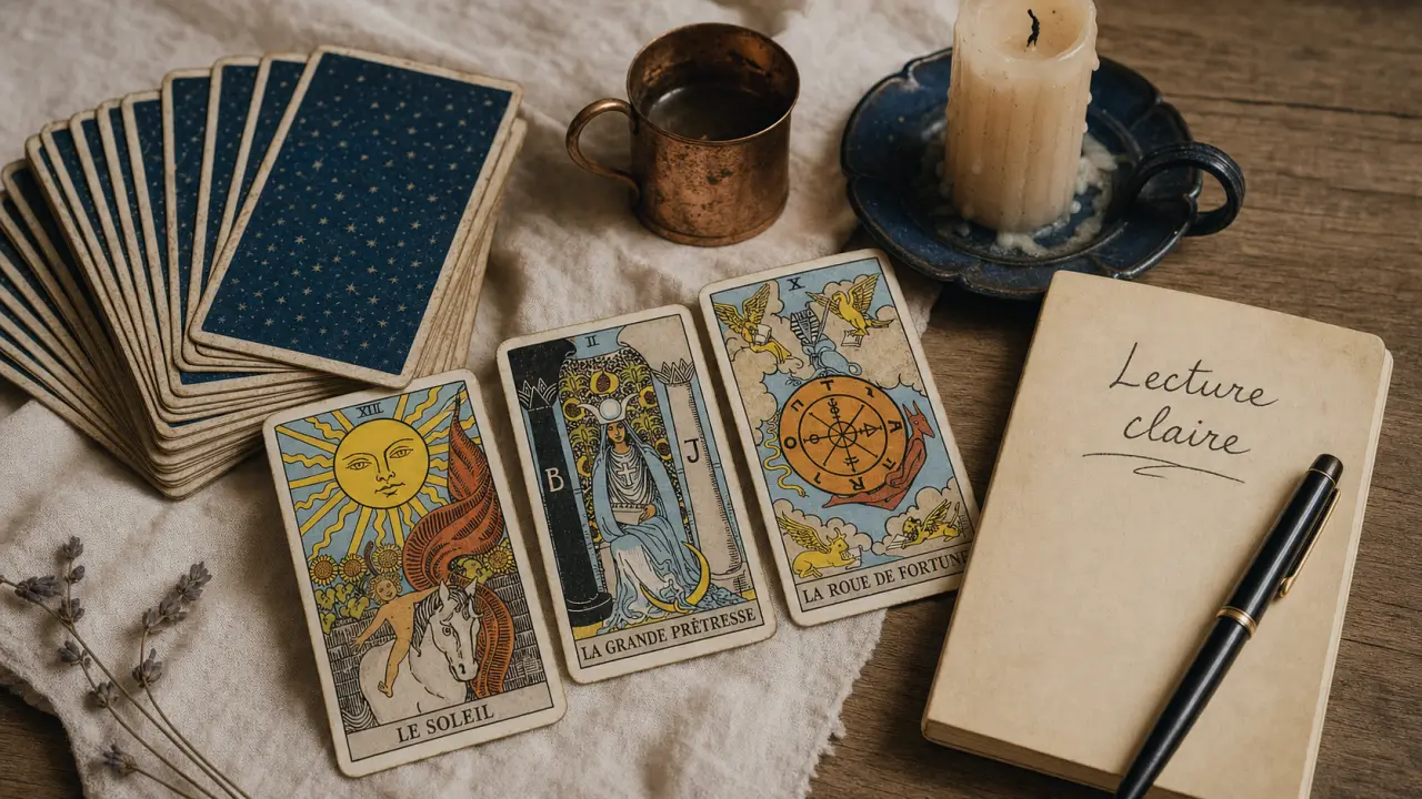 Tirage tarot rider waite gratuit : 1 ou 3 cartes, oui/non