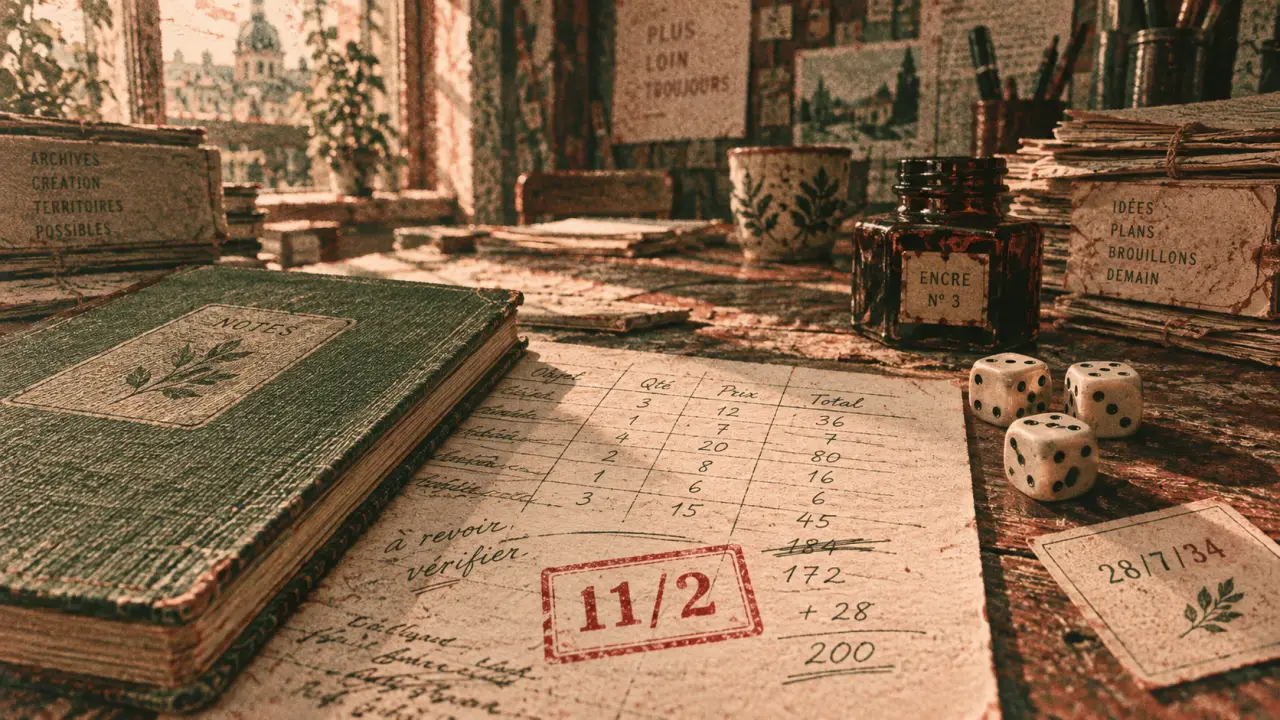 Chemin de vie 11 : carnet, dés et date de naissance, intuition et ancrage concret