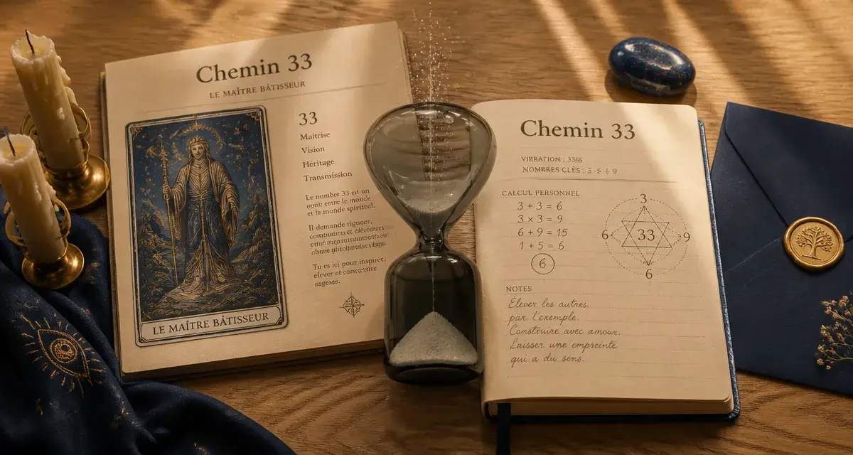 Chemin de vie 33 flamme jumelle : tarot et numérologie