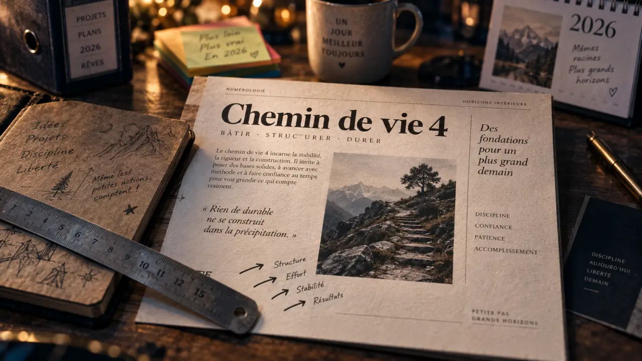 Chemin de vie 4 pour 2026, plan solide sans contrôle