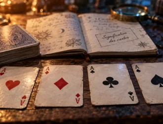 Signification des cartes en tirage : cartes à jouer et interprétation