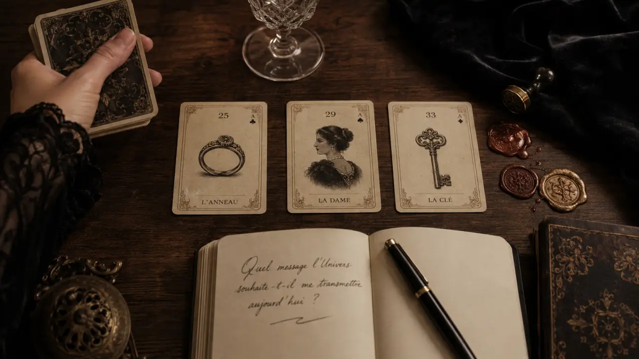Tirage 3 cartes lenormand gratuit : passé présent futur