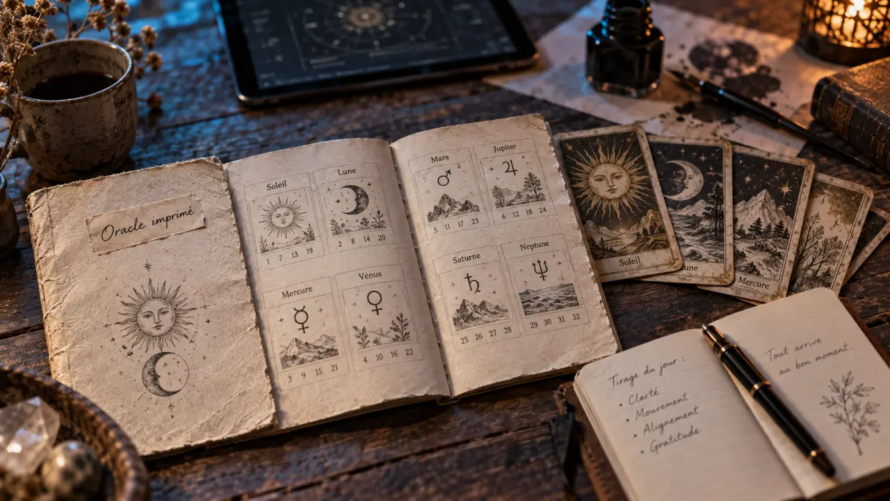 Oracle de Belline : signification des cartes, pdf imprimé