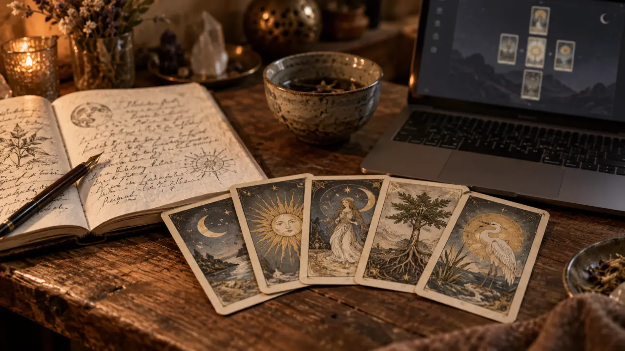 Oracle Gé tirage 5 cartes gratuit, cartes en perspective