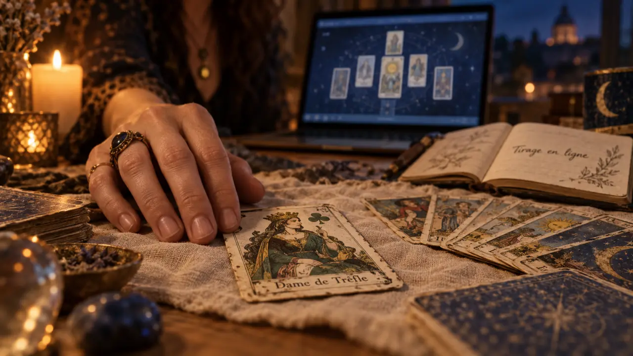 Tirage de cartes gratuit dame de trèfle pour l’amour, le travail et les finances